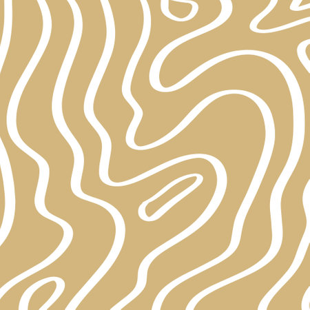 Seamless abstract pattern with wavy lines. Vector illustration.のイラスト素材
