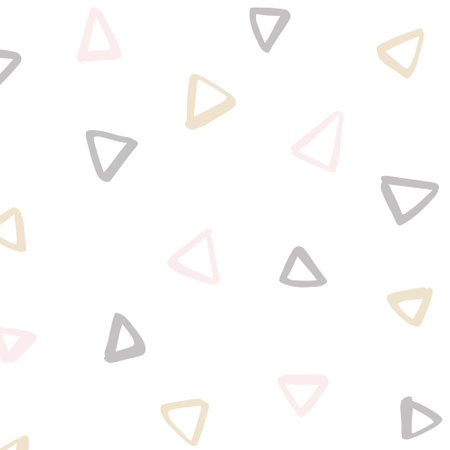 Seamless abstract geometric pattern in pastel colors. Vector illustration.のイラスト素材