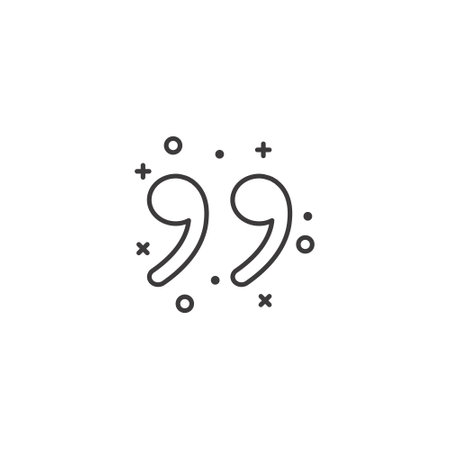 Quotation Mark Speech Bubble. Quote sign icon. Abstract background.のイラスト素材