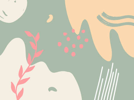 Hand drawn Abstract Memphis Pattern. Texture can be used for wallpaper, pattern fills, web page...