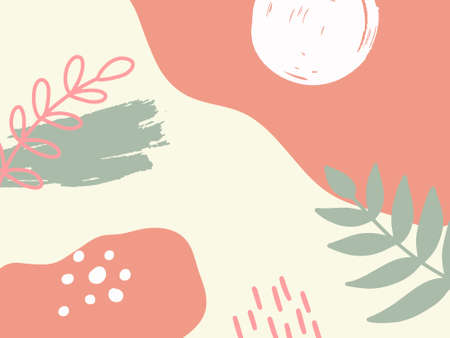 Hand drawn Abstract Memphis Pattern. Texture can be used for wallpaper, pattern fills, web page background, surface textures, fabric print.のイラスト素材
