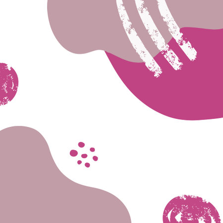 Abstract seamless pattern with hand drawn brush strokes and spots. Vector illustrationのイラスト素材