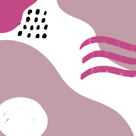 abstract hand drawn background with spots, spots and lines. vector illustrationのイラスト素材