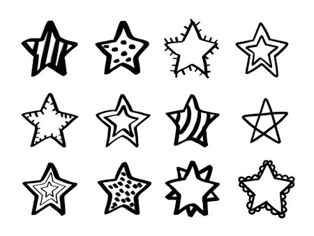 Star icon vector set. star illustration sign collection. star symbol or logo.のイラスト素材
