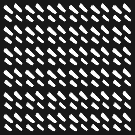 Black and white geometric seamless pattern. Abstract vector background. Monochrome texture.のイラスト素材