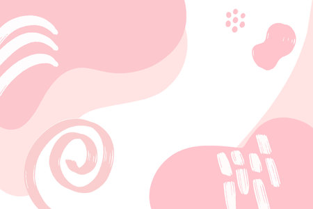 Abstract background with hand drawn shapes. Pastel colors. Vector illustration.のイラスト素材