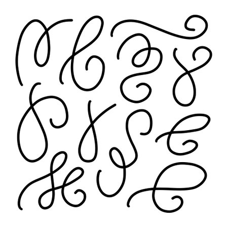 Set of hand drawn doodle lettering. Vector illustration.のイラスト素材