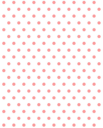 Seamless pattern with pink polka dots on a white backgroundのイラスト素材