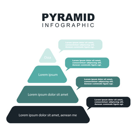 Business Infographic colorful pyramid inverted with 5 floors and iconsのイラスト素材