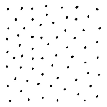 Black dots on a white background. Seamless pattern. Vector illustration.のイラスト素材