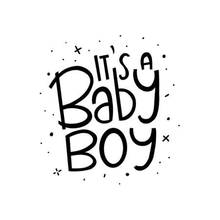Baby Shower Card design. Cute fun card design for invitations.のイラスト素材