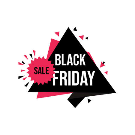 Black Friday Sale Sticker Labelのイラスト素材