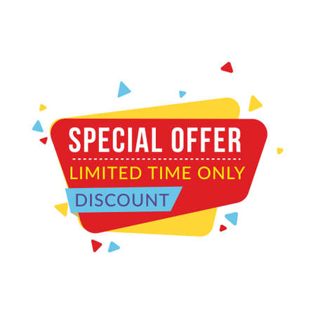 Special Sale Banner, DIscount label, Big Sale. Vector illustration.のイラスト素材