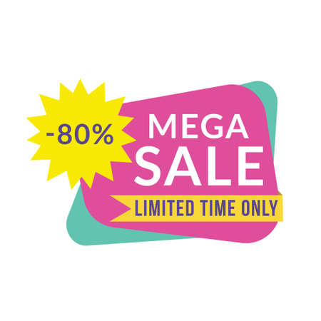 Special Sale Banner, DIscount label, Big Sale. Vector illustration.のイラスト素材