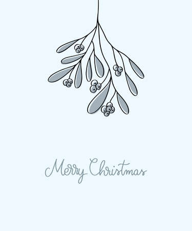 Merry Christmas lettering. Can be used for posters, gift cards, etc. Vector illustration. Happy holidays. Holly jolly.のイラスト素材