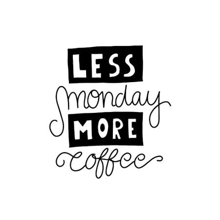 Coffee is a hug in a mug. Coffee lettering typography. Hand drawn lettering phrase. Modern motivating calligraphy decor. Scrapbooking or journaling card with quote.のイラスト素材