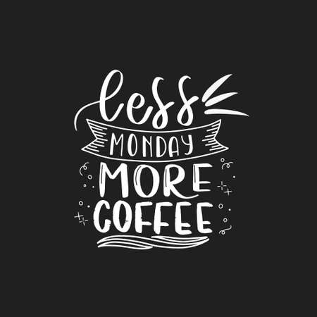 Coffee is a hug in a mug. Coffee lettering typography. Hand drawn lettering phrase. Modern motivating calligraphy decor. Scrapbooking or journaling card with quote.のイラスト素材