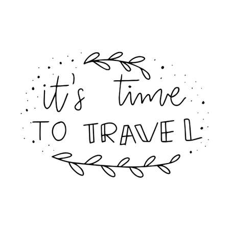 Hand drawn adventure phrases. Motivational inspirational travel quote. Can be used for home decoration, mug print, wall poster, card print, and other.のイラスト素材