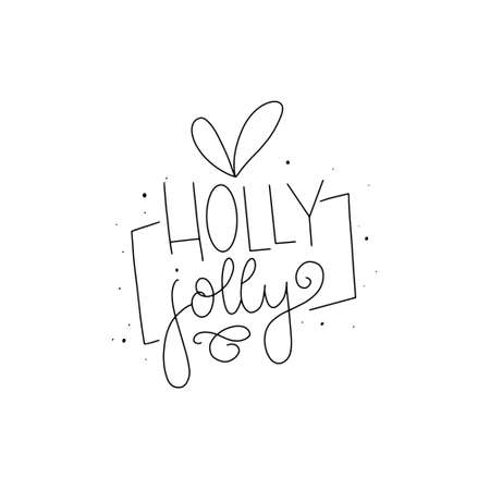 Merry Christmas. Cute Merry Christmas card design. Typography design postcard. Can be used for banners, invitations, greeting cards, postcards, gifts and others.のイラスト素材