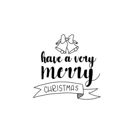 Merry Christmas. Cute Merry Christmas card design. Typography design postcard. Can be used for banners, invitations, greeting cards, postcards, gifts and others.のイラスト素材