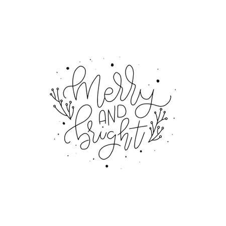 Merry Christmas. Set of Cute Merry Christmas card designs. Typography design postcard. Can be used for banners, invitations, greeting cards, postcards, gifts and others.のイラスト素材