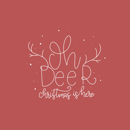 Merry Christmas. Set of Cute Merry Christmas card designs. Typography design postcard. Can be used for banners, invitations, greeting cards, postcards, gifts and others.のイラスト素材