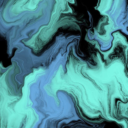 Marbling acrylic paint background. Watercolor dynamic creative texture close up. Colorful background.の写真素材