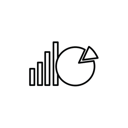 Chart icon vector. chart icon vector. graph icon vector. diagram icon vectorのイラスト素材
