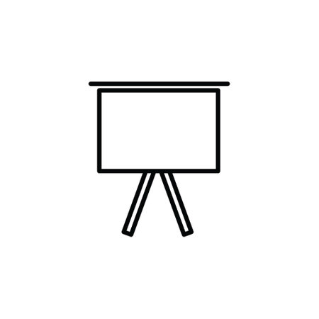 Blackboard icon vector. presentation icon vector. board icon vector.のイラスト素材