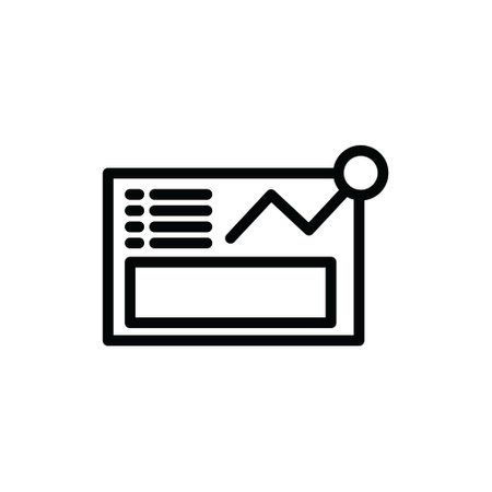 Illustration Vector graphic of business graph icon. Fit for analytics, analysis, report, planning etc.のイラスト素材