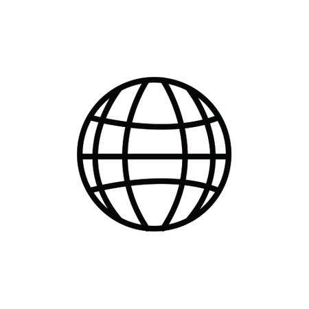Illustration Vector graphic of globe icon. Fit for communication, internet, network etc.のイラスト素材