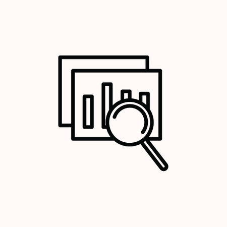 Analytics icon vector. research icon vector. analysis icon vector.のイラスト素材