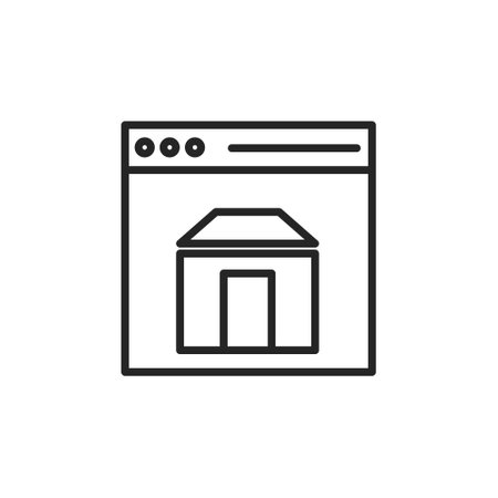 web page icon vector illustration design template web page icon flat design styleのイラスト素材