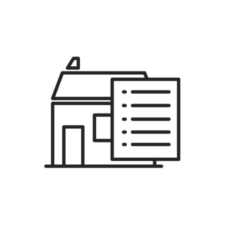 house icon vector design symbol of real estate and property for business website and mobile app designのイラスト素材