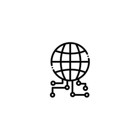 Business social media icon. Data analysis, planning, presentation, meeting, following, messaging, video, internet.のイラスト素材