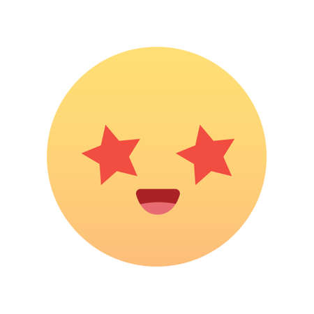 Cute emojic-emoticon icon. Vector illustration.のイラスト素材