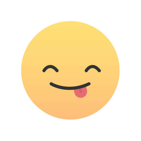 Cute emojic-emoticon icon. Vector illustration.のイラスト素材