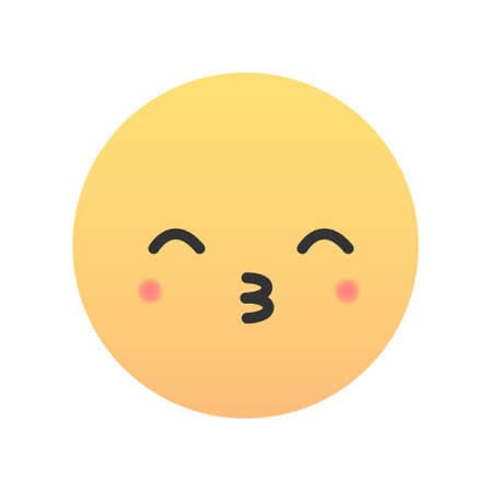 Cute emojic-emoticon icon. Vector illustration.のイラスト素材