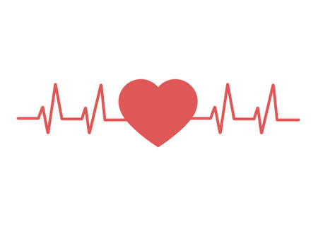 Heartbeat vectorのイラスト素材