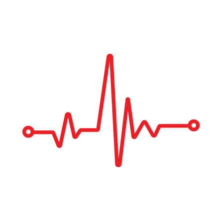 Heartbeat vectorのイラスト素材