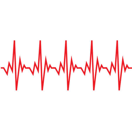 Heartbeat vectorのイラスト素材