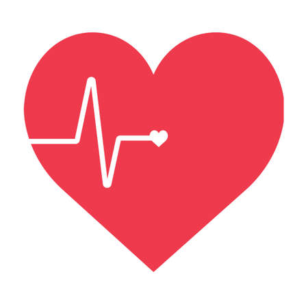 Heartbeat vectorのイラスト素材