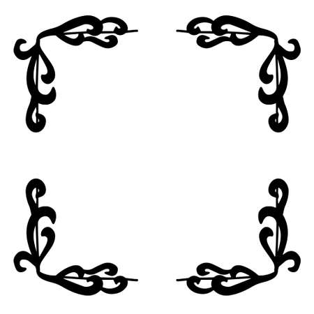 Hand drawn doodle pen brushes. Set of hand drawn grunge strokes and graphic elements.のイラスト素材