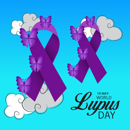World lupus day background.のイラスト素材