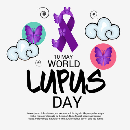 World lupus day background.のイラスト素材