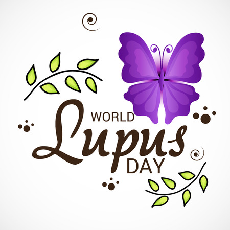 World lupus day background.のイラスト素材