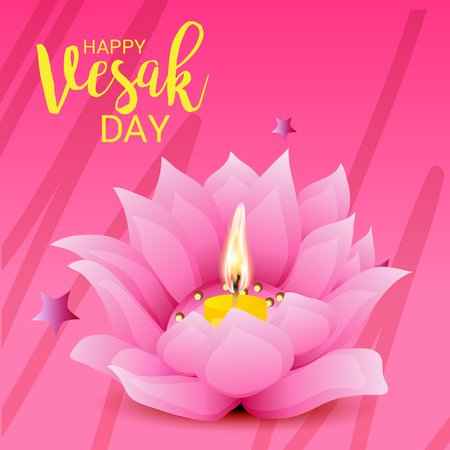Happy Vesak Day.のイラスト素材