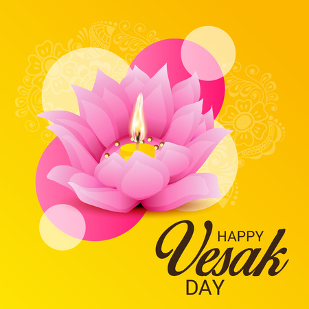 Happy Vesak Day.のイラスト素材