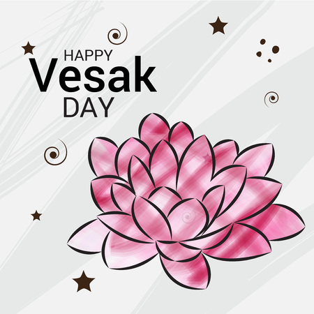 Happy Vesak Day.のイラスト素材