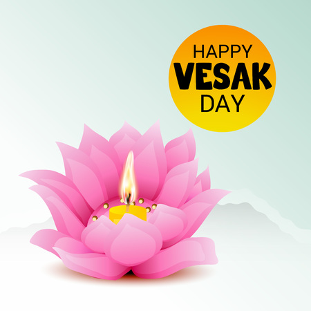 Happy Vesak Day.のイラスト素材